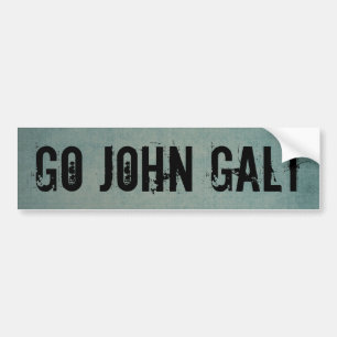 AUTOCOLLANT DE VOITURE VONT JOHN GALT