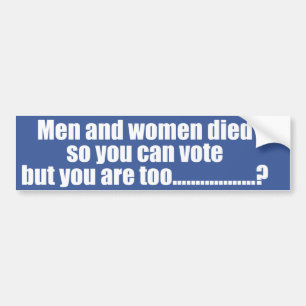 Autocollant De Voiture Vote