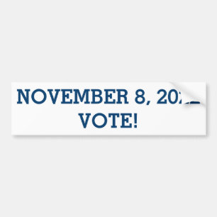 Autocollant De Voiture Vote 6 novembre 2018 Bumper Sticker
