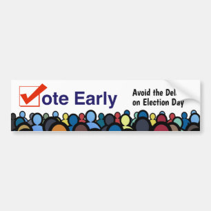 Autocollant De Voiture Vote anticipé