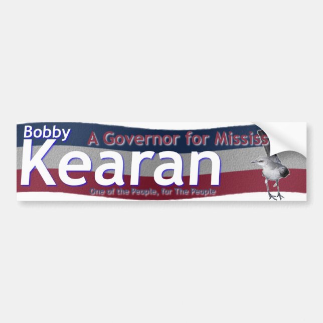 Autocollant De Voiture Vote Bobby Kearan (Devant)
