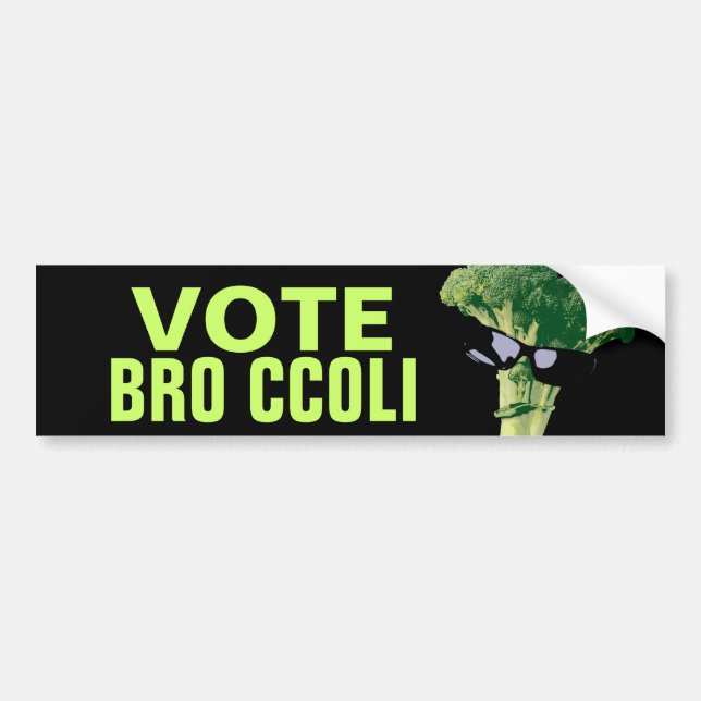 Autocollant De Voiture Vote Bro Ccoli (Devant)