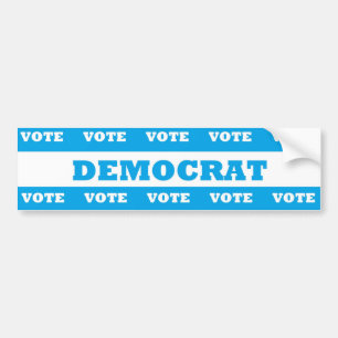 Autocollant De Voiture Vote démocrate -