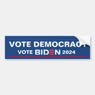 AUTOCOLLANT DE VOITURE VOTE DÉMOCRATIE VOTE BIDEN 2024