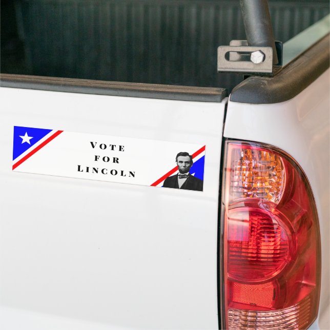 Autocollant De Voiture Vote pour Abraham Lincoln (Sur camion)