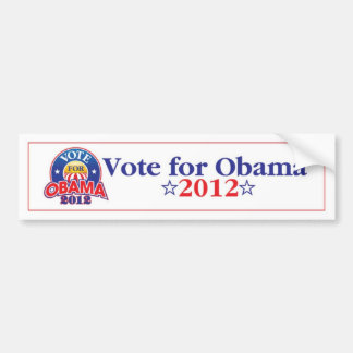 Autocollant De Voiture Vote pour Obama 2012