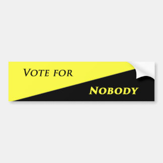 Autocollant De Voiture Vote pour personne 2