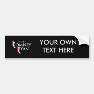 AUTOCOLLANT DE VOITURE VOTE ROMNEY RYAN AMÉRIQUE - .PNG