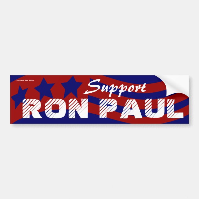 Autocollant De Voiture Vote Ron Paul pour l'élection présidentielle de 20 (Devant)