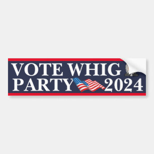 Autocollant De Voiture Vote Whig Party 2024