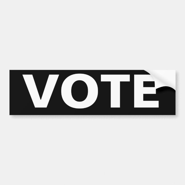 AUTOCOLLANT DE VOITURE VOTER (Devant)