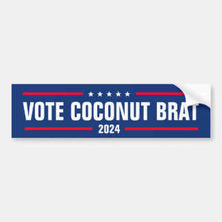 AUTOCOLLANT DE VOITURE VOTER COCONUT BRAT