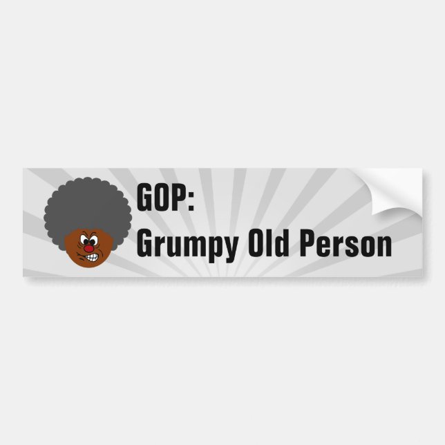 Autocollant De Voiture Votes citoyens seniors Voter GOP : Vieilles Person (Devant)