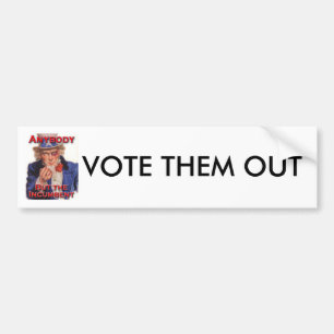 AUTOCOLLANT DE VOITURE VOTEZ-LES