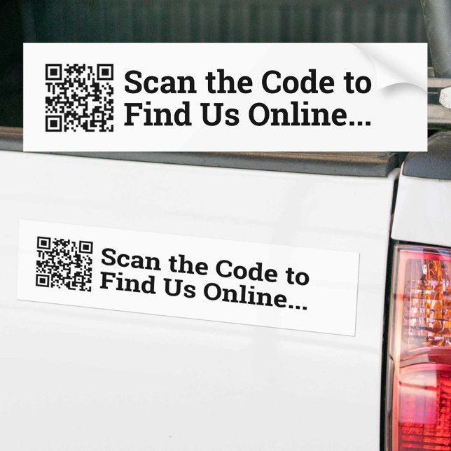 Autocollant De Voiture Votre conception de code QR (Créateur téléchargé)