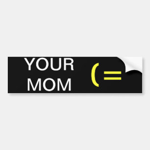AUTOCOLLANT DE VOITURE VOTRE MAMAN (=