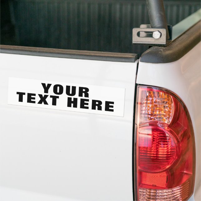AUTOCOLLANT DE VOITURE VOTRE TEXTE ICI PERSONNALISER PERSONNALISER (Sur camion)