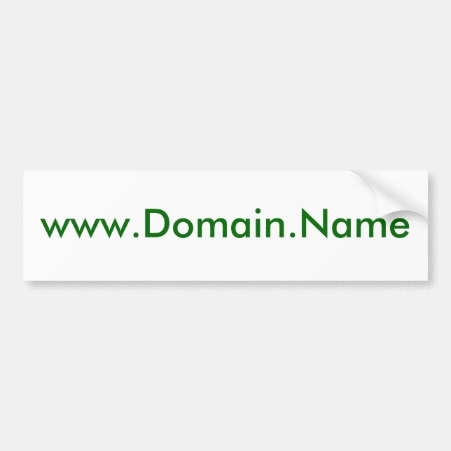 Autocollant De Voiture Votre www.Domain.Na je conception ici (Devant)