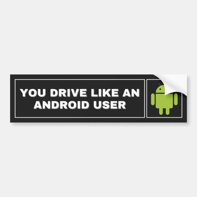 Autocollant De Voiture Vous Conduisez Comme Un Sticker De Bumper Utilisat (Devant)