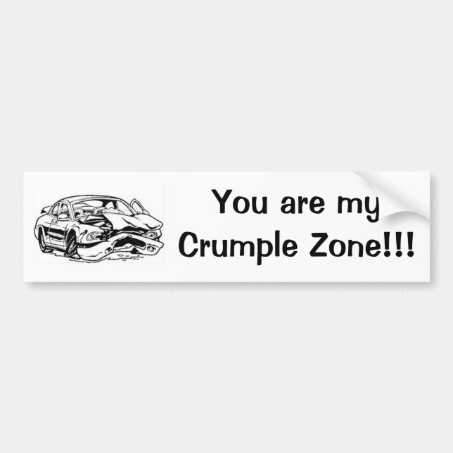 Autocollant De Voiture Vous êtes mes chiffonnez la zone ! ! ! (Devant)