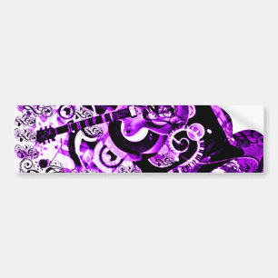Autocollant De Voiture Voyage de musique,Rocks Purple_