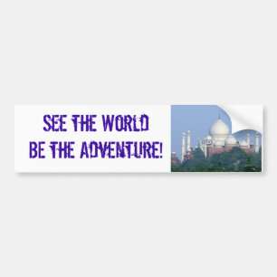 Autocollant De Voiture Voyez le monde ÊTRE l'aventure ! Taj