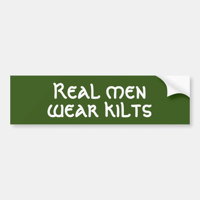 Autocollant De Voiture Vrai adhésif pour pare-chocs de kilts de vêtements (Devant)