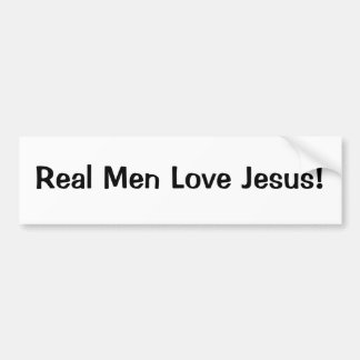 Autocollant De Voiture Vrai amour Jésus d'hommes
