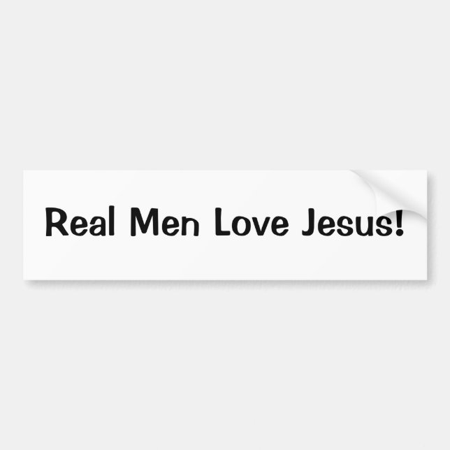 Autocollant De Voiture Vrai amour Jésus d'hommes (Devant)