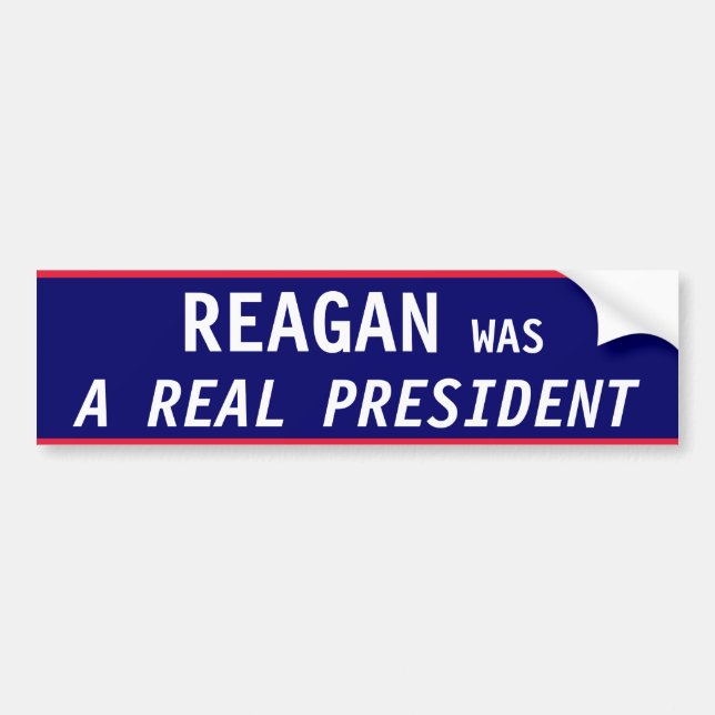 Autocollant De Voiture VRAI président de Reagan (Devant)