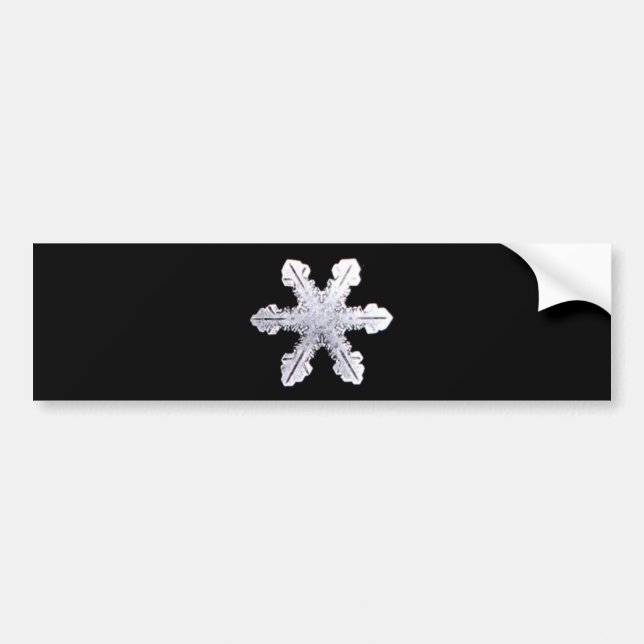 Autocollant De Voiture Vraie image de flocon de neige (Devant)
