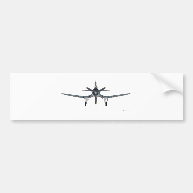 Autocollant De Voiture Vue de face de corsaire de Vought F-4U (Devant)