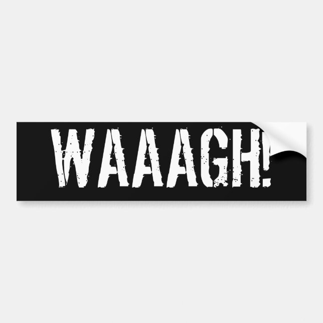AUTOCOLLANT DE VOITURE WAAAGH ! (Devant)