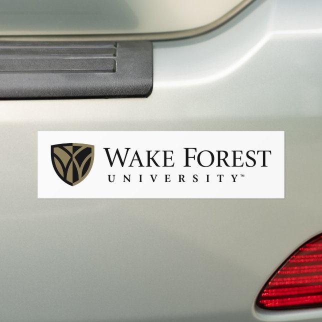 Autocollant De Voiture Wake Forest University Wordmark (En voiture)
