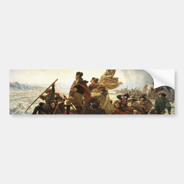 Autocollant De Voiture Washington croisant le Delaware (Devant)