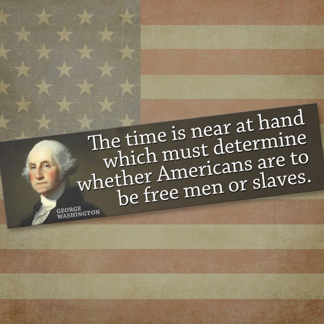 Autocollant De Voiture Washington : Le temps est proche, ce qui... (Créateur téléchargé)