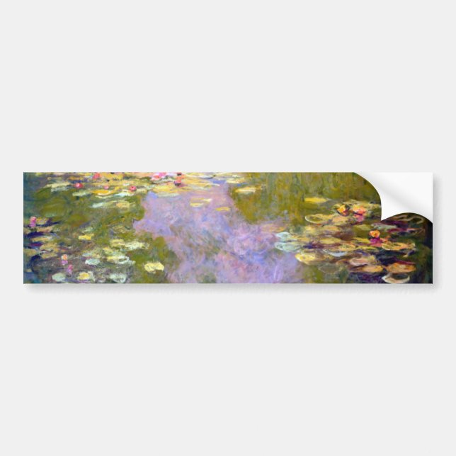 Autocollant De Voiture Water Lily Pond à Giverny, Claude Monet (Devant)