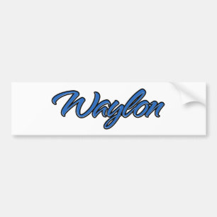 Autocollant De Voiture Waylon Nom bleu Aufkleber Sticker Autoaufkleber