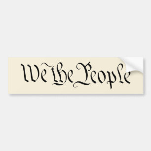 Autocollant De Voiture We the People Bumper Sticker