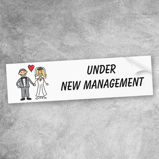 Autocollant De Voiture Wedding Cartoon (Créateur téléchargé)