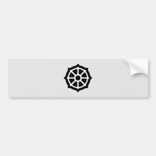 Autocollant De Voiture Wheel of Dharma (Buddhism, Hindusim)