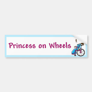 Autocollant De Voiture WheelchairPrincessBumper