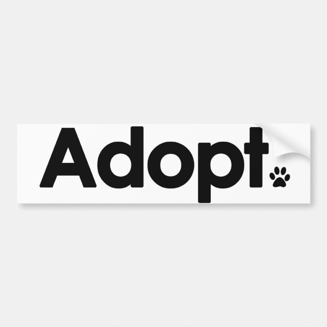 Autocollant De Voiture WHS adoptent le logo (Devant)