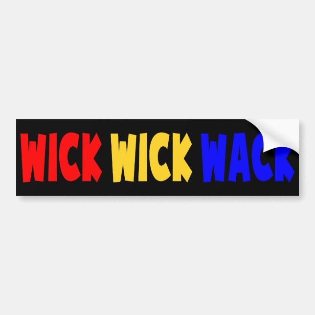 Autocollant De Voiture Wick Wick Wack (Devant)