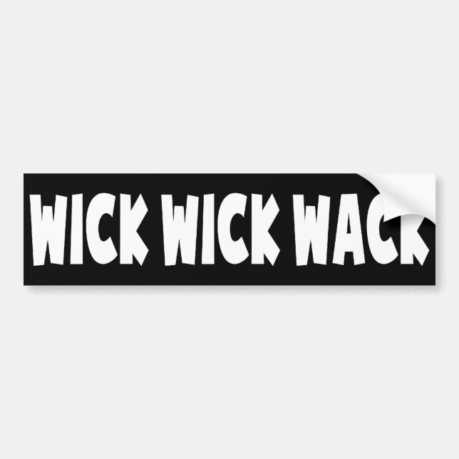 Autocollant De Voiture Wick Wick Wack (Devant)