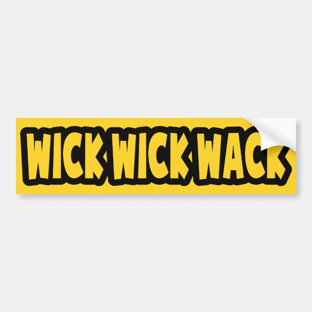 Autocollant De Voiture Wick Wick Wack (Devant)