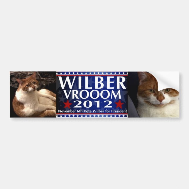 Autocollant De Voiture Wilber pour le Président adhésif pour pare-chocs (Devant)