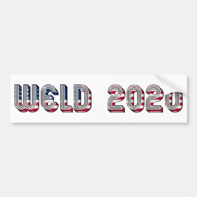 Autocollant De Voiture William F. Weld candidat à la présidence 2020 (Devant)