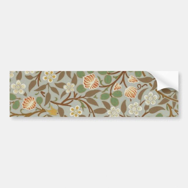 Autocollant De Voiture William Morris Clover Fleur botanique (Devant)