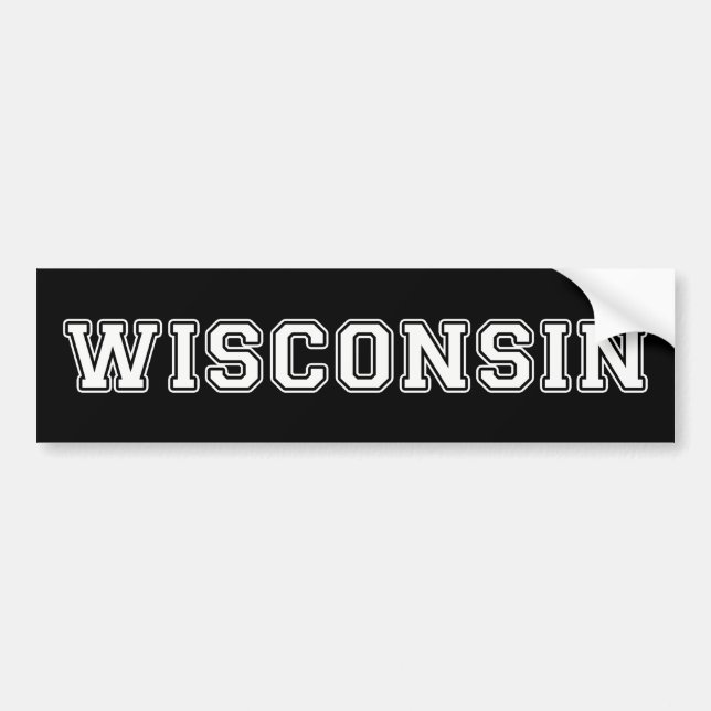 Autocollant De Voiture Wisconsin (Devant)